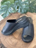 Pierre Cardin Yüksek Taban Siyah Terlik PC7172 - 1