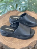 Pierre Cardin Yüksek Taban Siyah Terlik PC7172 - 3