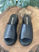 Pierre Cardin Yüksek Taban Siyah Terlik PC7172 - 5