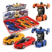 Nessiworld KNS-2019-3 Sürtmeli Robota Dönüşen Araba -Vardem Oyuncak - 1