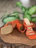 Pierre Cardin Bilekten Bağcıklı Turuncu Kadın Ayakkabı PC52269 thumbnail 3