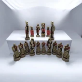 Satranç Takımı Polyester Büyükboy Athena Dekoratif Hediyelik - 3