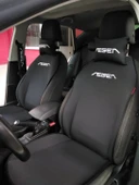Fiat Egea Nakışlı Ön İkili Oto Koltuk Minderi 2 Adet Boyun Yastığı 2 Adet Kemer Pedi - 2