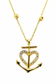 Cigold 14 Ayar Altın Taşlı Kolye OA-40K1KLY0223028918 - 1
