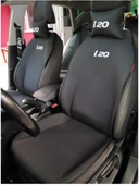 Hyundai I20 Nakışlı Ön 2'li Oto Koltuk Minderi 2 Adet Boyun Yastığı 2 Adet Kemer Pedi - 2
