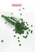 Dökme Cam Kum Boncuk Büyük Boy (6/0) 4 mm - 60 Gram - Koyu Yeşil - BNC112 thumbnail 1