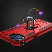 Oppo Reno 4 Lite Kılıf Zore Vega Yüzük Standlı Zırh Kılıf - 9