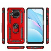 Xiaomi Redmi Note 9 Pro 5G Kılıf Vega Yüzük Standlı Zırh Kılıf - 11