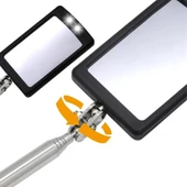 POWERMASTER PM-26176 TELESKOPİK UZAYAN KATLANIR IŞIKLI AYNA (90CM UZAMA BOYU) - 4