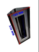 Görüntülü Zil Paneli Çevirme Aparatı SİYAH 330mm x 125mm (Kameralı Tuşlu Panellere Uyumlu) - 1