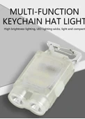 V15 Edc El Feneri 1200lm Anahtarlık Işık Tip-c Şarj Edilebilir Taşınabilir Mini Torch Mıknatıs Klips Ile Kamp Cep Fener - 8
