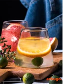 2 Adet Borosilikat Sunum Bardağı, Kahve Bardağı, Meşrubat Bardağı, Isı Dayanıklı Bardak (400 ml) Utea thumbnail 3