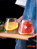 2 Adet Borosilikat Sunum Bardağı, Kahve Bardağı, Meşrubat Bardağı, Isı Dayanıklı Bardak (400 ml) Utea thumbnail 2