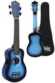 Midex UKX-600BL Sunburs Efektli Maun Concert Ukulele Full Set - 3