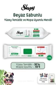 Sleepy Beyaz Sabunlu 30'lu, Beyaz Sabunlu 50'li Yüzey Temizlik Havlusu ve ROSIE - 1