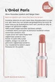 3 Adet Loreal Paris Glow Paradise Lipstick 642 Beige Eden ve ROSIE thumbnail 2