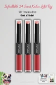 3 Adet Loreal Paris Infaillible 24H Kalıcı Likit Ruj 501 Timeless Red ve ROSIE thumbnail 1