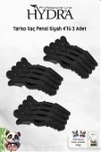 3 Adet Tarko Hydra 2192 Saç Pensi 4 Lü Siyah ve ROSIE thumbnail 1