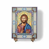 Süslemeli Mesih İkona - 1