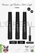 3 Adet Loreal Paris Telescopic Lift Maskara Ekstra Siyah ve ROSIE Pamuk - 1
