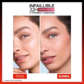 3 Adet Loreal Paris Infaillible 32H Fresh Wear Fondöten 125 Natural Beige ve ROSIE thumbnail 4