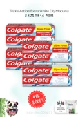4 AL 3 ÖDE Colgate Triple Action Extra White Diş Macunu 2 x 75 ml ve ROSIE - 1