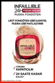 3 Adet Loreal Paris Infaillible 24H 3 Adet Pudra Fondöten 140 Golden Beige ve ROSIE - 4