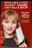 3 Adet Loreal Paris Infaillible 24H Kalıcı Likit Ruj & Balm 804 Metro-Proof Rose ve ROSIE thumbnail 5