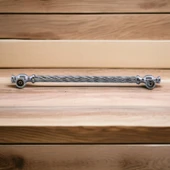 Burma Metal Gümüş Kulp 224 mm Mobilya Çekmece Mutfak Dolabı Dolap Kapak Kulpları Kulb Kulpu 22.4 cm thumbnail 6