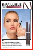 3 Adet Loreal Paris Infaillible Grip Automatic Jel Göz Kalemi Yoğun Kahverengi ve ROSIE - 3