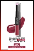 Loreal Paris 3 Adet Infaillible 24H Kalıcı Likit Ruj & Balm 302 Rose Eternite ve ROSIE thumbnail 2