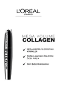 3 Adet Loreal Paris Mega Volume Collagene 24H Siyah Maskara ve ROSIE Pamuk - 2