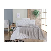 KRİSTAL ÇİFT KİŞİLİK DEKORATİF YATAK ÖRTÜSÜ SETİ ORNELLA - 1