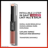 3 Adet Loreal Paris Infaillible 24H Kalıcı Likit Ruj & Balm 101 ve ROSIE thumbnail 2