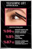 3 Adet Loreal Paris Telescopic Lift Maskara Ekstra Siyah ve  ROSIE Pamuk - 4