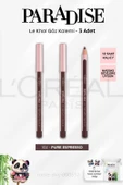 3 Adet Loreal Paris Paradise Le Khol Göz Kalemi 102 Pure Espresso ve ROSIE Pamuk - 1