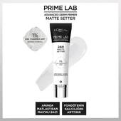 3 Adet Loreal Paris Prime Lab 24H Matlaştırıcı Makyaj Bazı ve ROSIE Pamuk - 2