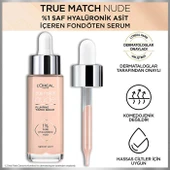 3 Adet Loreal Paris True Match Nude Fondöten Serum 1-2 Rosy Light ve ROSIE - 4