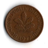 Almanya 1 Pfennig 1977-F (mp1892) thumbnail 1