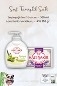Hacı Şakir Zeytinyağlı  Sıvı Sabun 300 ml, Lavanta Kokulu Banyo Sabunu 4 x 150 gr ve ROSIE thumbnail 1