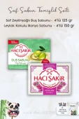 Hacı Şakir Saf Zeytinyağlı Gliserinli Duş Sabunu 4 x 125 gr,  Leylak Kokulu Banyo Sabunu 4 x 150 gr ve ROSIE - 1