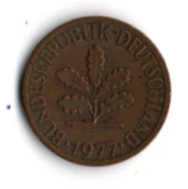 Almanya 1 Pfennig 1977-J (mp1894) thumbnail 1