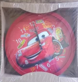 Şimşek McQueen Cars Çocuk Odası Duvar Saati-Lisanslı - 1