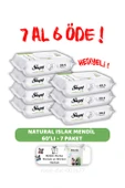 Sleepy 7 AL 6 ÖDE  Natural Yenidoğan Islak Bebek Havlusu 60'lı ve ROSIE - 1