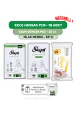 Sleepy Natural Ultra Hassas Gece Ped 18'li,Günlük Ped 32'li,  Sensitive 50'li Mendil ve ROSIE thumbnail 1