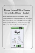 Sleepy Natural Hijyenik Ped Gece 18 Adet X3 ve Hediye Elidor Saç Dökülme Karşıtı 350 ml thumbnail 3