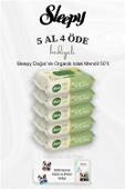 Sleepy Doğal Ve Organik Islak Mendil 50 Adet 5 Al 4 Öde ve Rosie Pamuk thumbnail 2