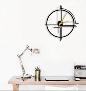 DEKORATİF BÜYÜK BOY METAL DUVAR SAATİ 70x70 cm - 2