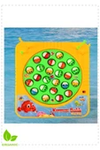 OMZ Kırmızı Balık Gölde Pilli Müzikli Balık Tutma Oyunu Erkek Kız Egitici Montessori Oyuncaklar - 3