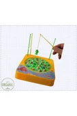 OMZ Kırmızı Balık Gölde Pilli Müzikli Balık Tutma Oyunu Erkek Kız Egitici Montessori Oyuncaklar - 1